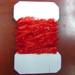 Red Rayon Chennille
